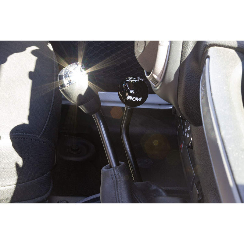 Extended Transfer Case Handle, B&M Racing 07-18 Wrangler, Black