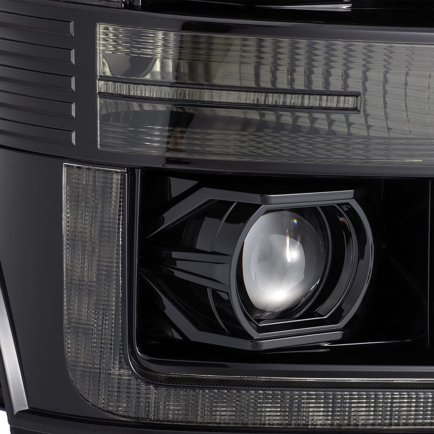 880143 AlphaRex USA LUXX 20 Series LED Projector Headlights fits Ford F-250 Super Duty,Clear