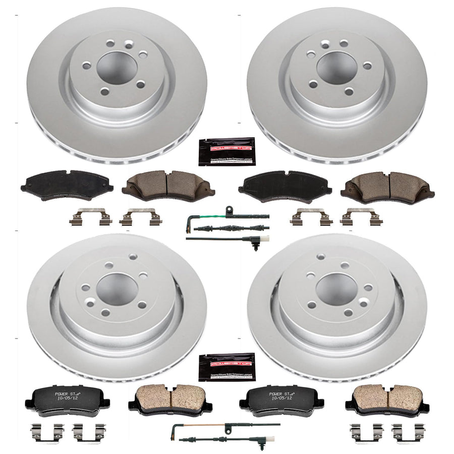 Power Stop Z23 Evolution Geomet Coated Brake Kit Front and Rear For Land Rover LR4 2010 [Model Specific]