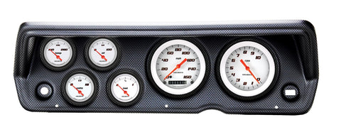 Velocity White Classic Instruments CDDU70VSW01CF Direct Fit 6 Gauge Set Compatible with 1970-1976 Duster