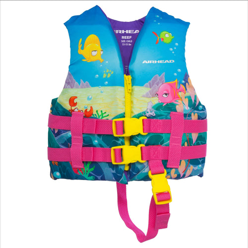 Airhead Infant and Child Treasure Life Vest, USCG Approved 15-30lbs Infant, 30-50lbs Child