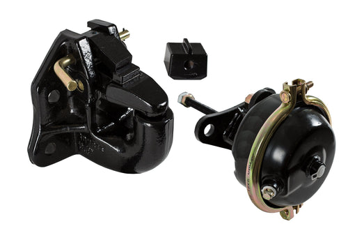 P45AC4K Buyers Products 45 Ton Air Compensated Pintle Hook, 4-Hole Mount With Brake Chamber And Bracket , Black