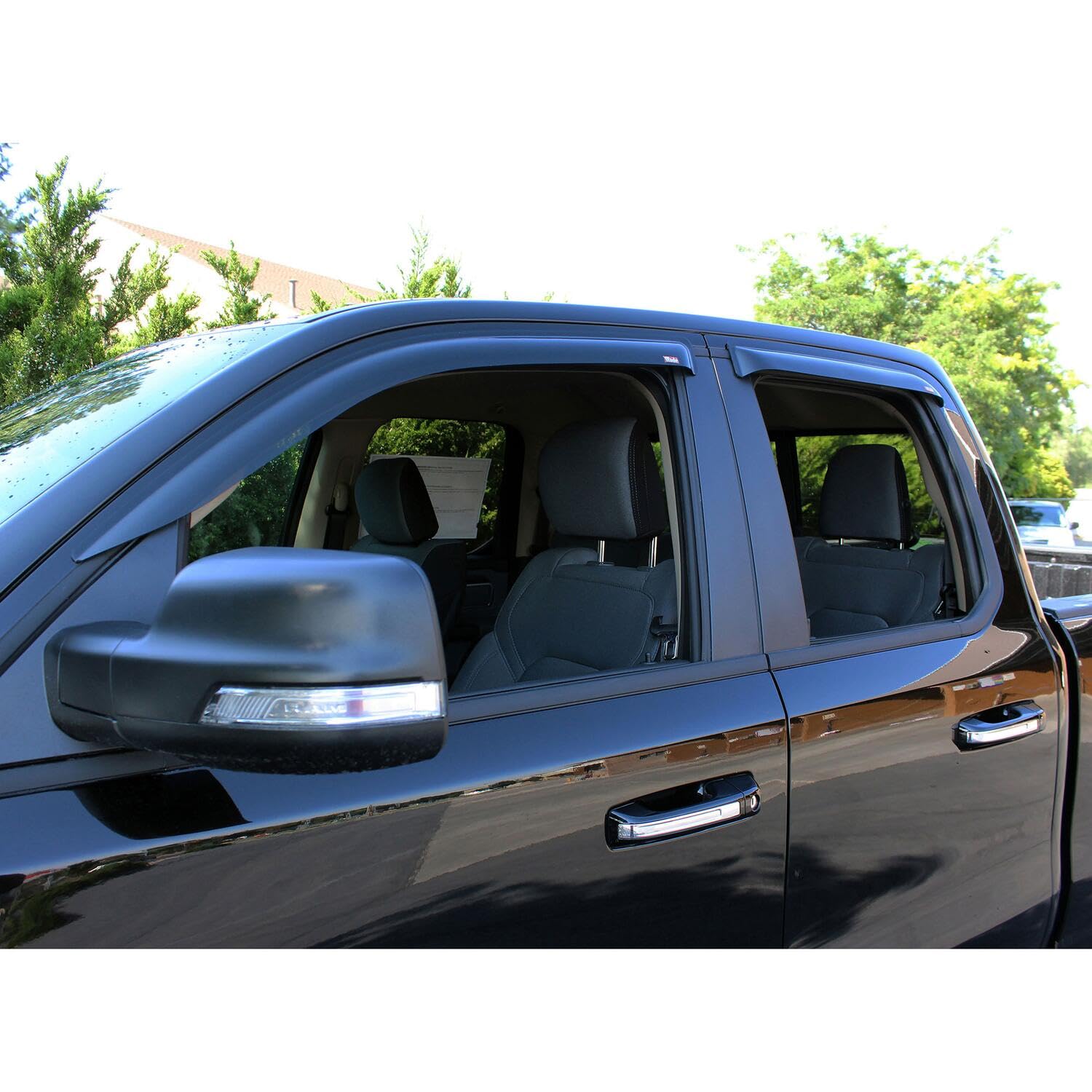 Tape On Wind Deflector Westin 72-35434 4pc fits 2019-2025 Ram 1500 Quad Cab (Exc Ram 1500 Classic)