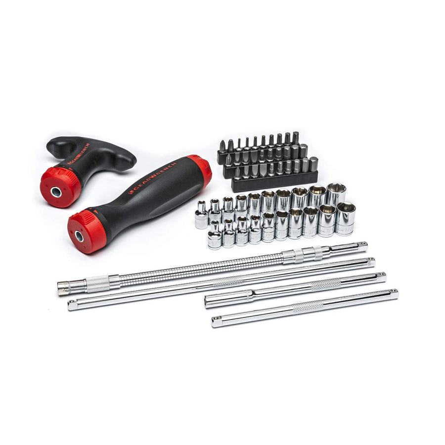 Ratcheting GEARWRENCH GearDriver Screwdriver Set 56 Pc.- 82779