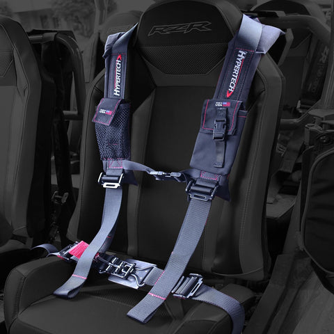 UTV Hypertech 3001003 4-Point Safety Harness, 2" Black Nylon Straps