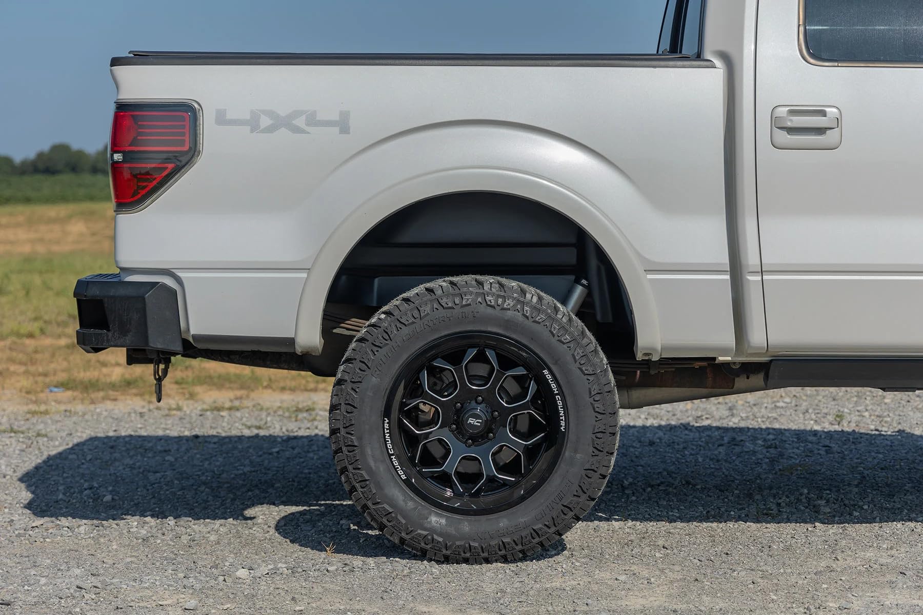 Rough Country Rear Wheel Well Liners for 2WD/4WD Ford F-150 (2004-2014) - Heavy-Duty Rear Fender Liners for Mud & Debris Protection, Made in USA
