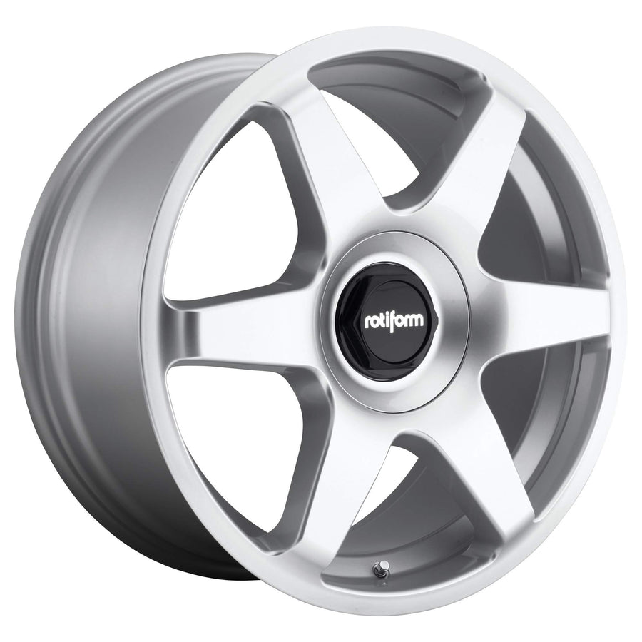 Rotiform 19X8.5 5X108/5X112 GLOSS SILVER 1PC R114 SIX 45mm Wheel Rim