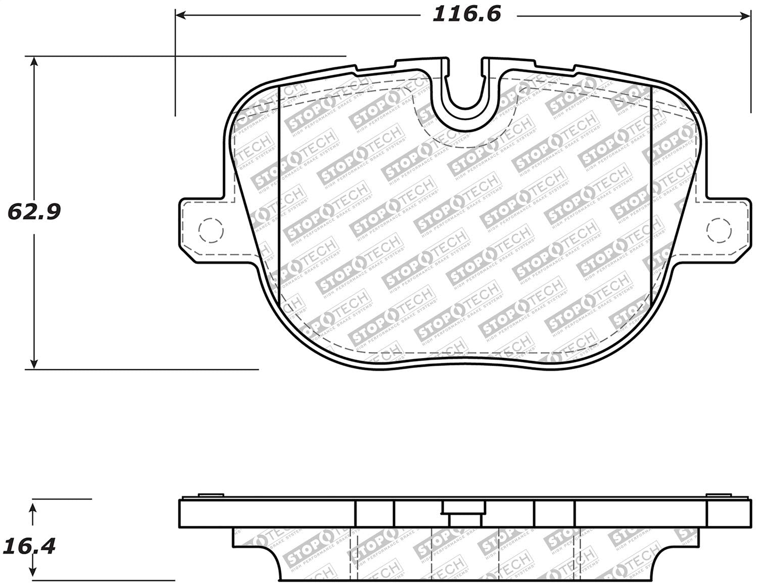 Brake Pads StopTech 305.14270 Street Select with Hardware