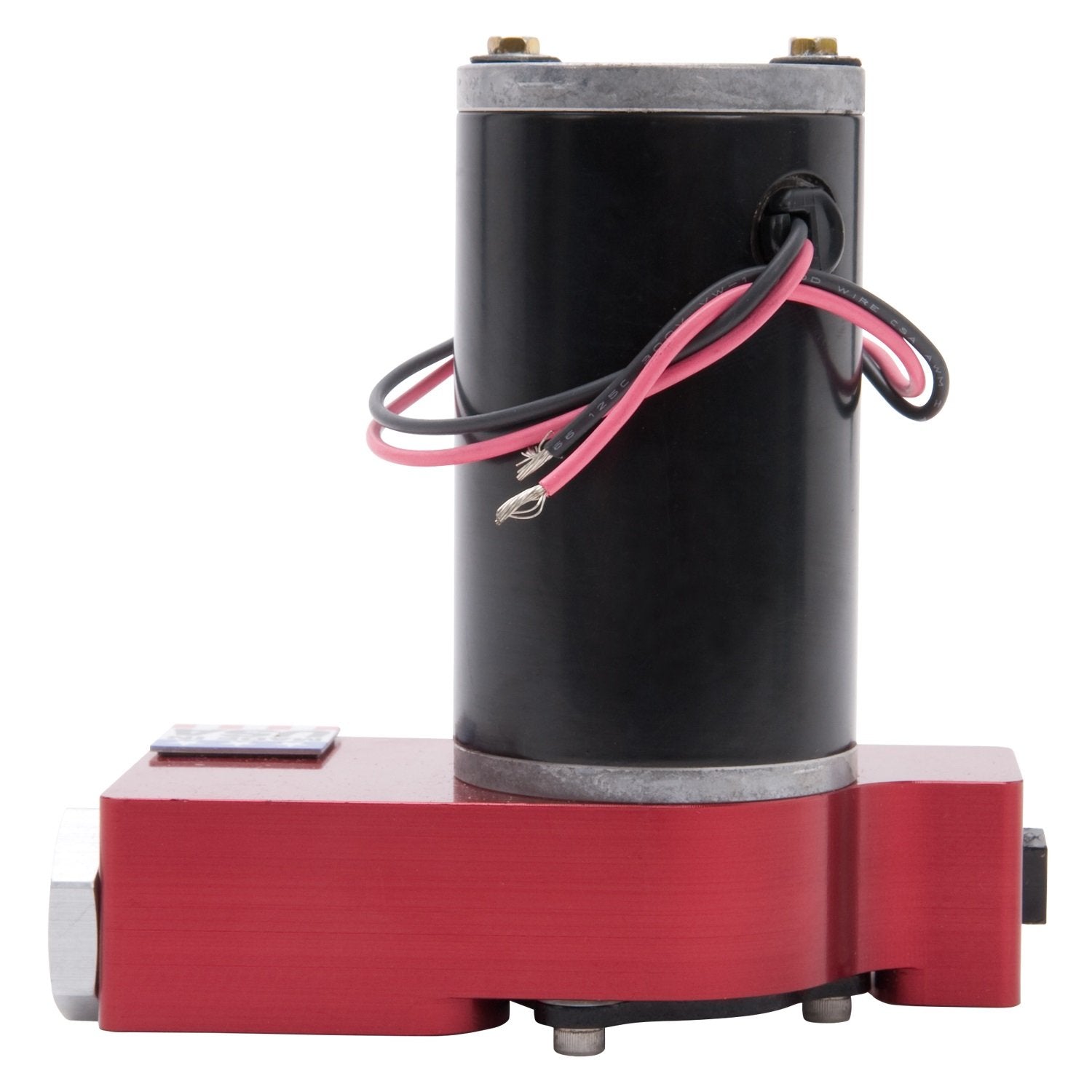 Edelbrock Quiet-Flo 182051 Electric Fuel Pump 120 GPH 6.5 PSI 3/8 in. NPT Inlet/Outlet, Red