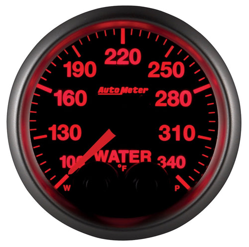Gauge AutoMeter 5655-05702, Wtemp, 2 1/16", 340ºf, Stepper Motor W/Peak & Wrn, Elite, W/O Pro-Control