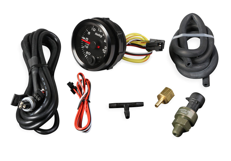 Analog Style Holley 26-606 Boost/Vacuum Gauge