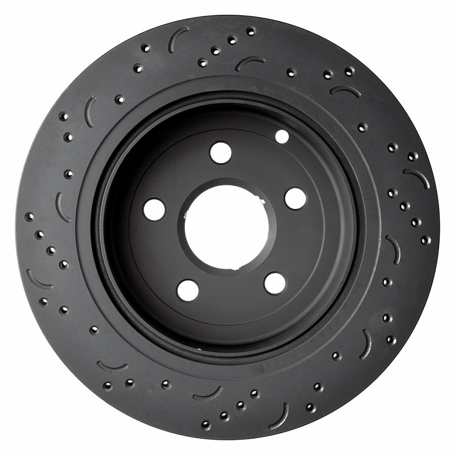 Hawk Performance Talon Rotors Cross-Drilled and Slotted HTC4107