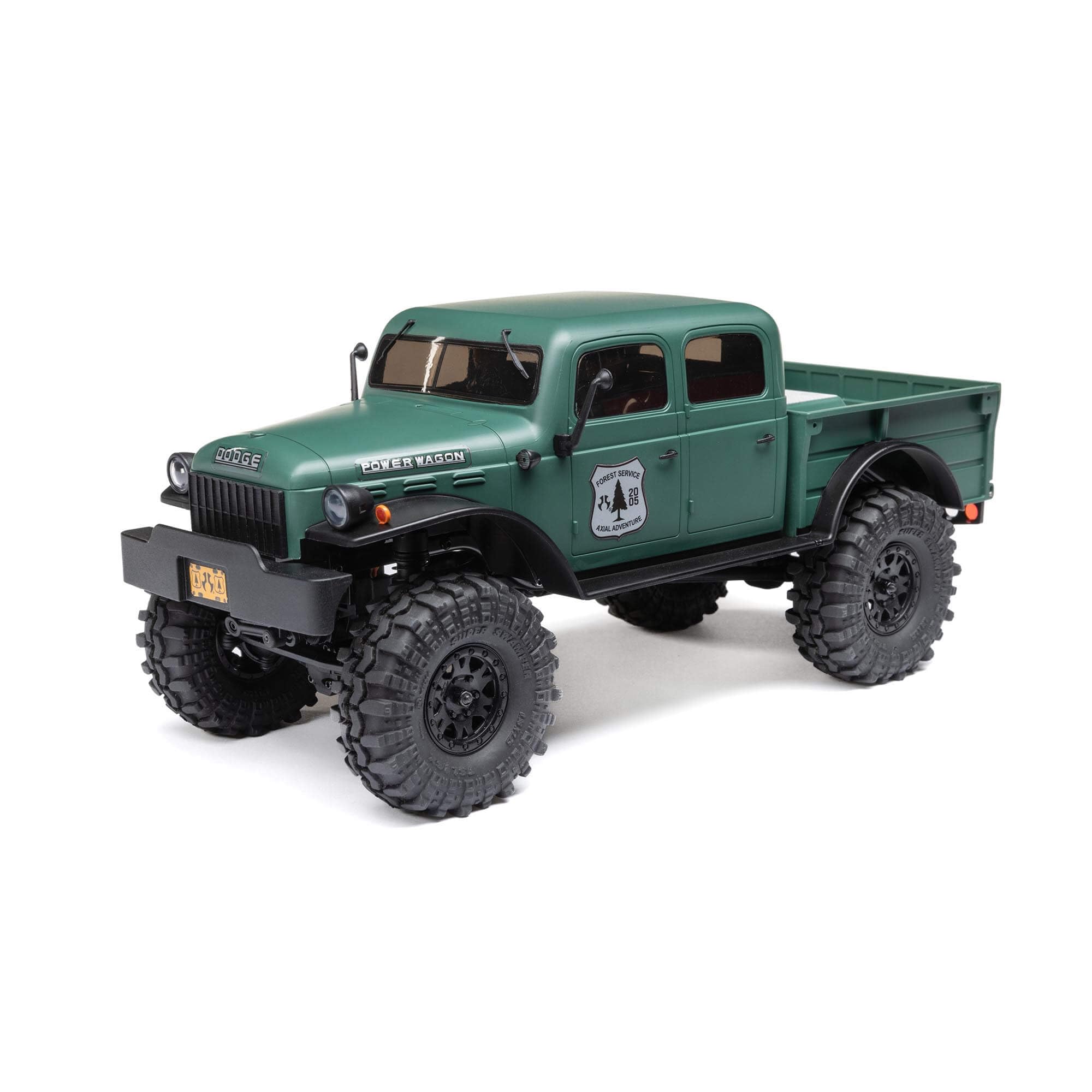 Axial RC Truck SCX24 4 Door Dodge Power Wagon Green 1/24 4 Wheel Drive-RTR (Everything Included to Run Needed) AXI00007T2