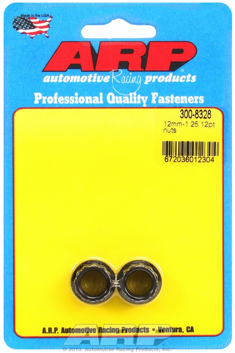 M12 x 1.25 ARP (300-8328) 12pt Small Collar Nut Kit