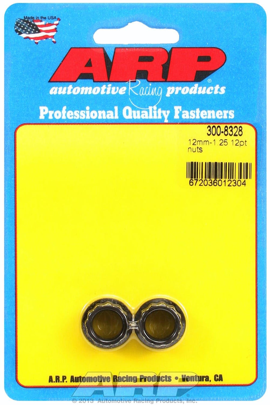 M12 x 1.25 ARP (300-8328) 12pt Small Collar Nut Kit