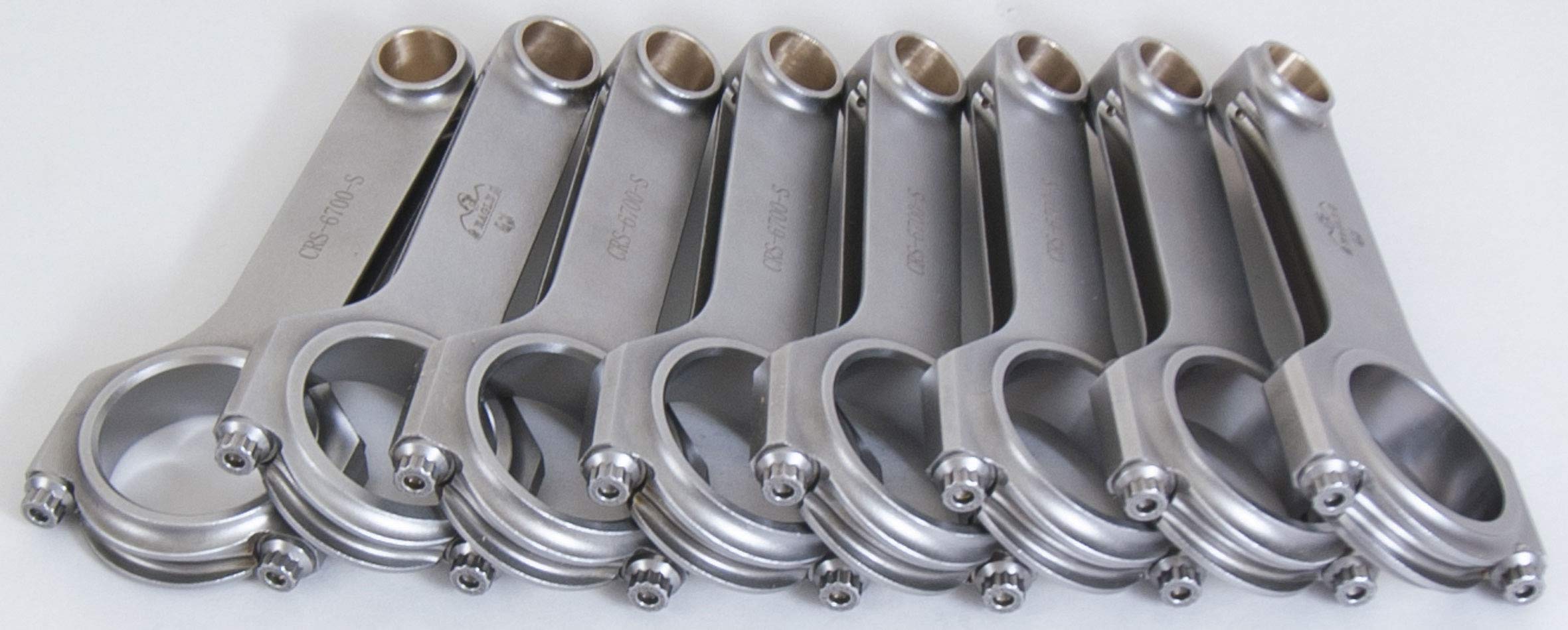 Eagle Specialty Products 6.70" CRS67003D2000 Forged H-Beam Connecting Rod Set with Rod Bolt for Big Block Chevy