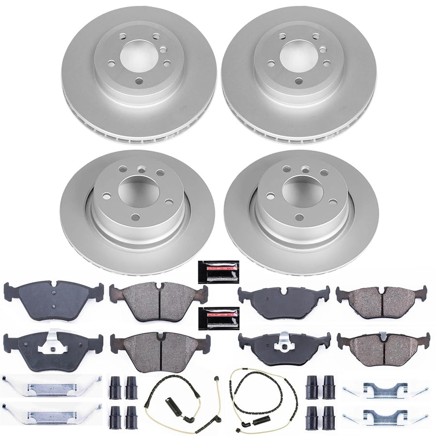 Power Stop Z23 Evolution Geomet Coated Brake Kit Front and Rear For BMW Z4 2006-2008 [Model Specific]