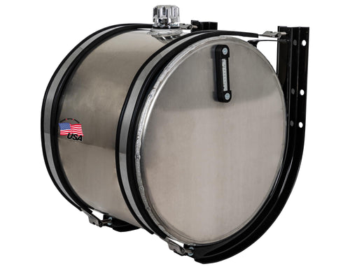 Aluminum Hydraulic Reservoir Buyers Products SMC35AR, 35 Gallon, Dual Rear 2" NPT Return Port, Internal Baffles and Mounting Brackets, Lightweight and Corrosion Resistant, Semi Truck Hydraulic Parts