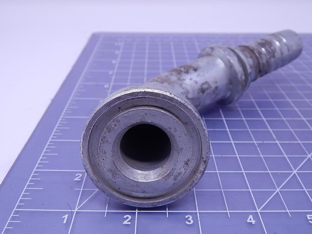 Gates GlobalSpiral 16GS-20FL60M Couplings, Code 61 O-Ring Flange, Zinc Plated Carbon Steel, 6.18", 60° Bent Tube, 1" ID