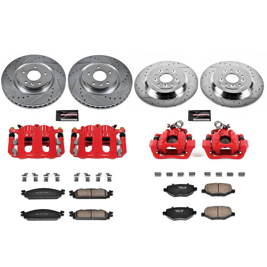Power Stop Z23 Evolution Sport Brake Kit KC5510A (with Calipers) For Ford Flex 2010-2011 [Vehicle Specific]