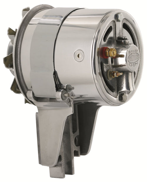 Polish Powermaster 282023-2 Alternator (PowerGEN Flat Head Strap Mating '49-'53 90A 12V with Lamp Term "Shorty")