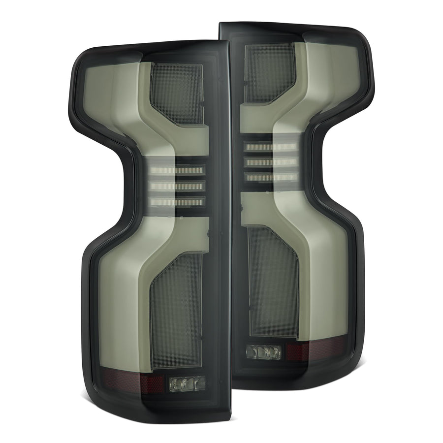 620088 AlphaRex 19-24 Chevrolet Silverado 1500 / 20-24 Silverado 2500HD/3500HD LUXX-Series LED Tail Lights Black