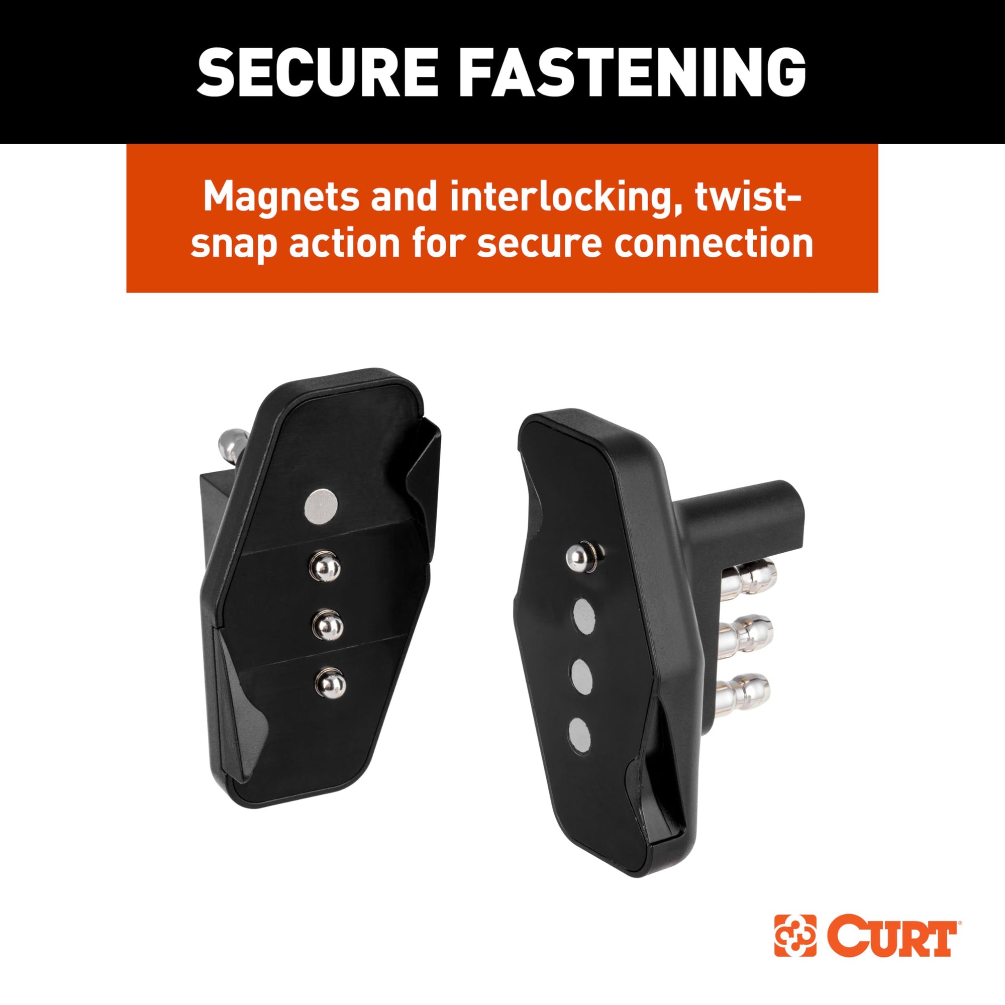 4-Way Flat CURT Magnetic Connector Adapter 58306