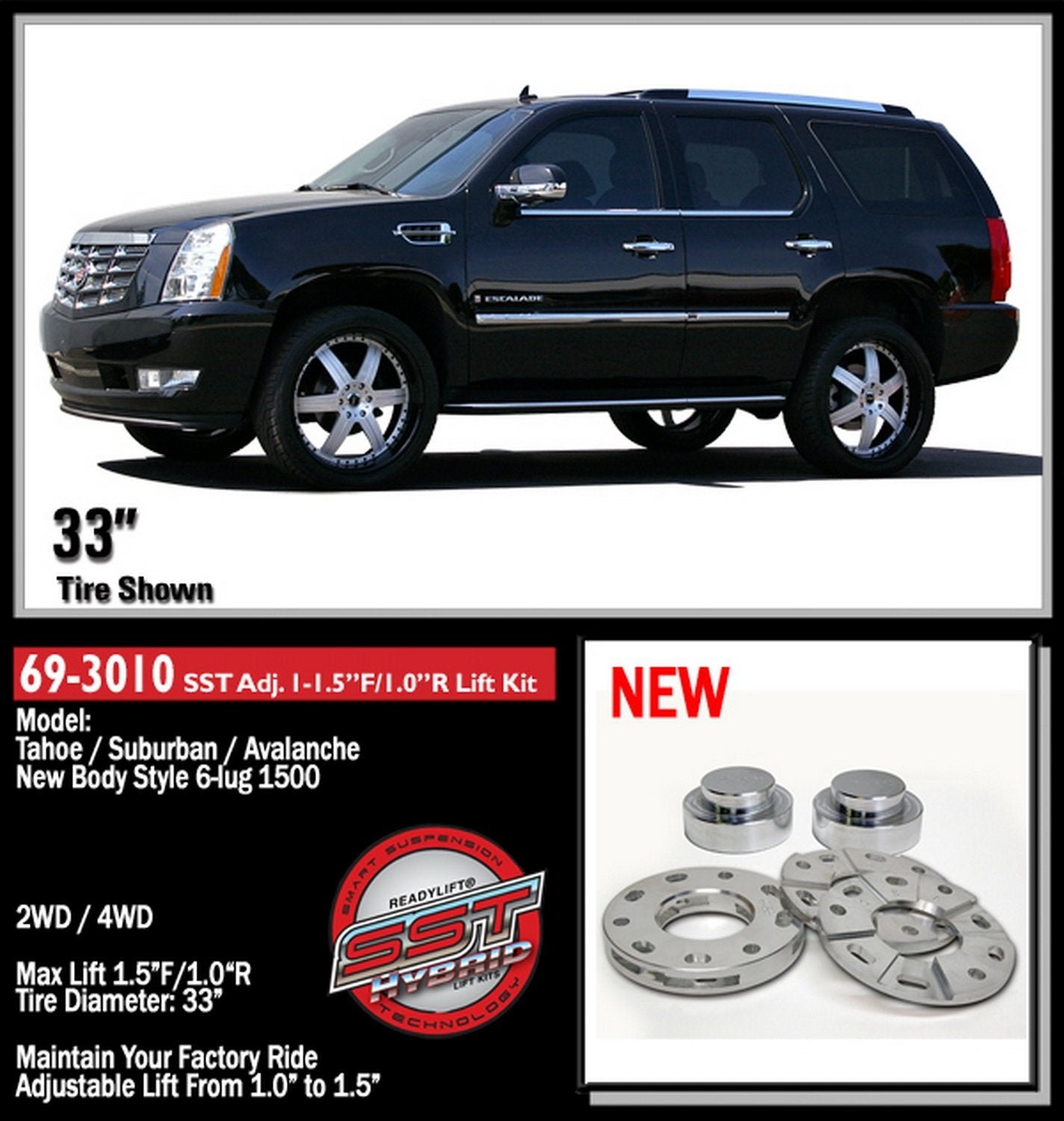 69-3010 ReadyLift Smart Suspension Technology Lift Kit