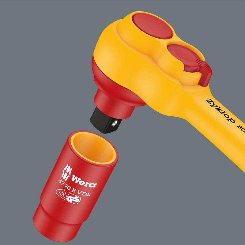 VDE Ratchet 8007 B with switch lever and 3/8" drv