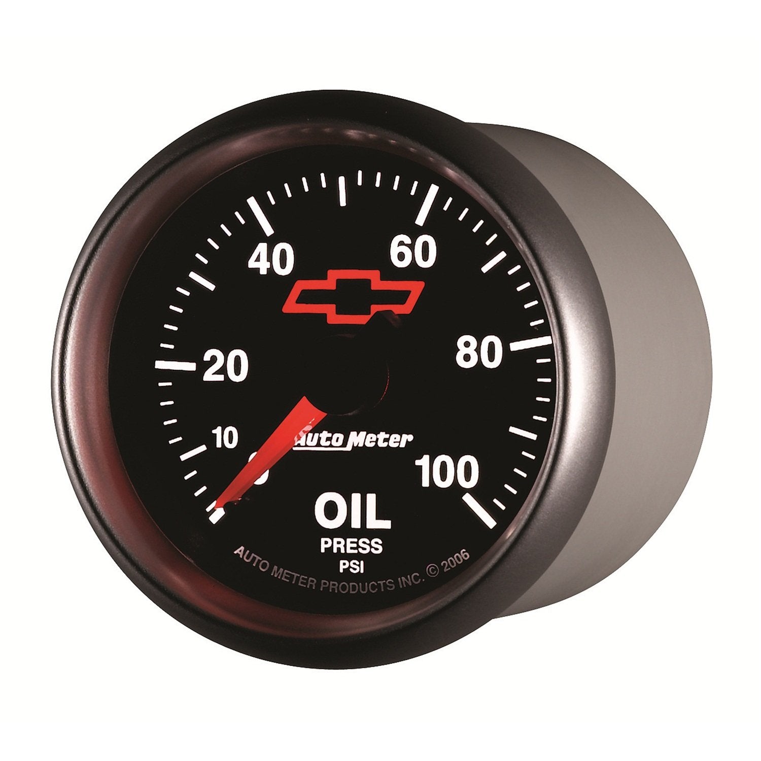 Auto Meter 2-1/16" 0-100 PSI Mechanical Oil Pressure Gauge GM Performance Parts Red