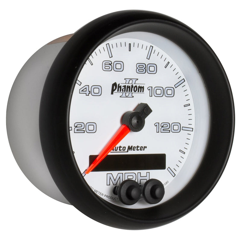 7580 Auto Meter PHANTOM II 3-3/8" GPS Speedometer (0-140 MPH)