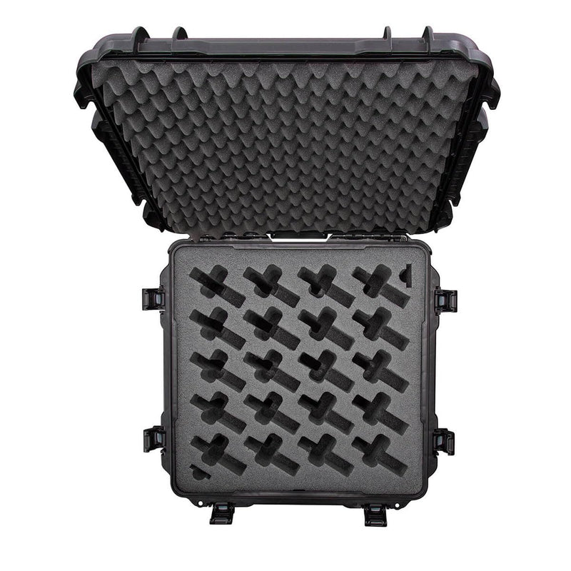Waterproof Nanuk 968 Professional Gun Case with Foam Insert for 20UP w/Wheels - Black (968-20UP1)