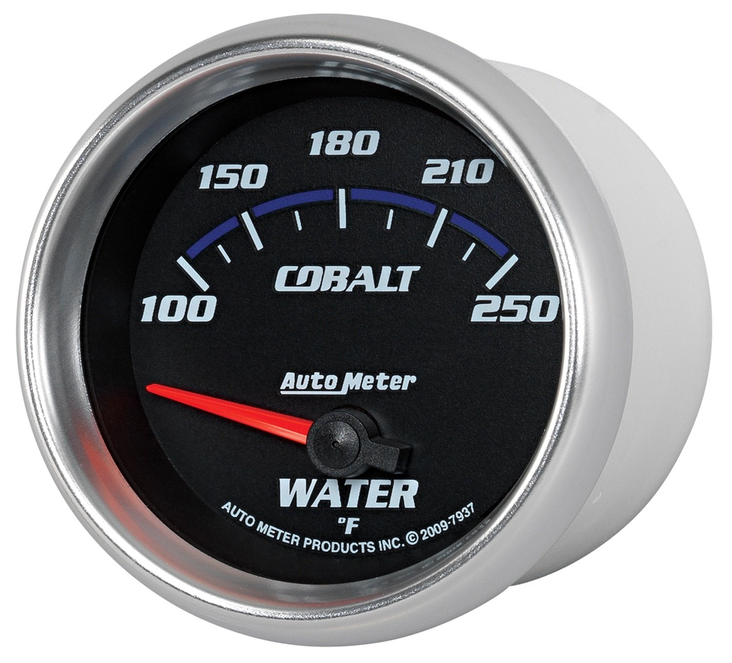 Auto Meter Cobalt 2-5/8" 100-250 Degree F Short Sweep Electric Water Temperature Gauge 7937
