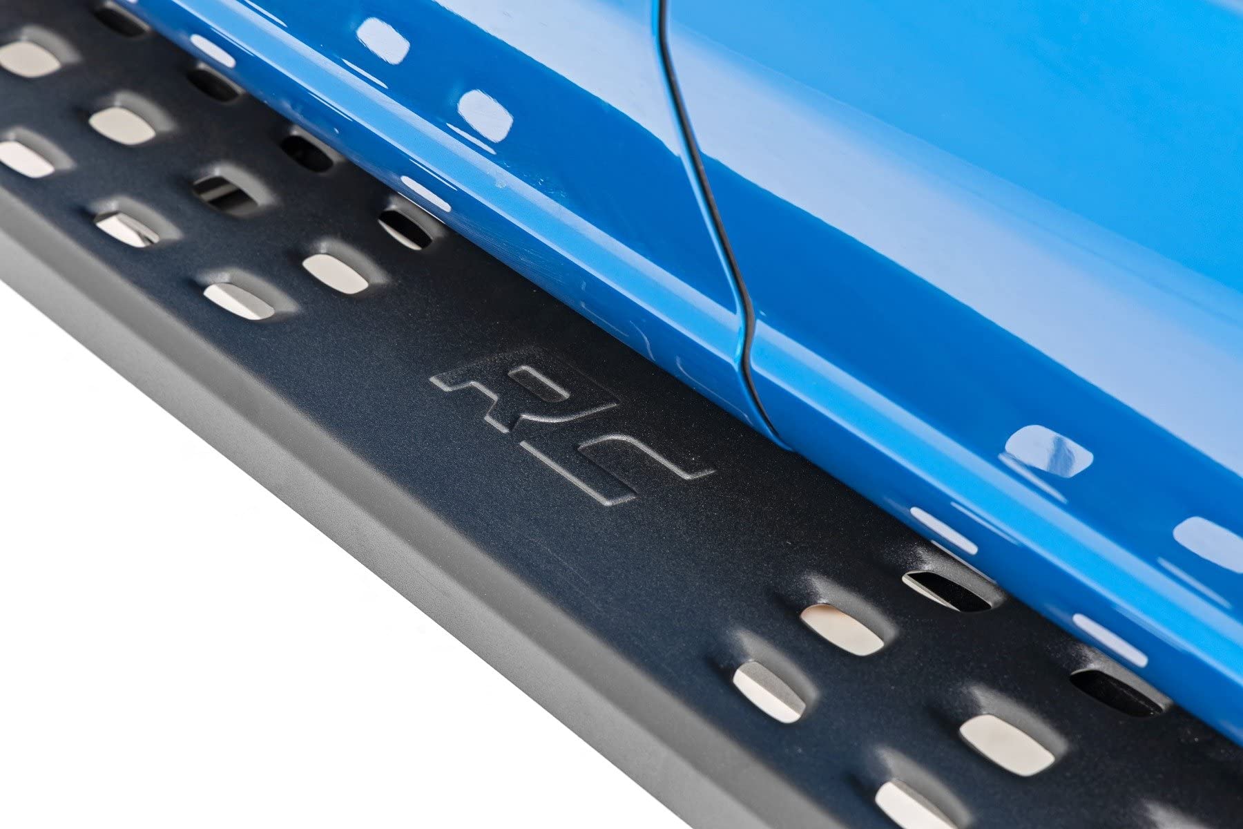 Rough Country RPT2 Running Boards for Crew Cab Ford F-150/Lightning/F-250/F-350/Raptor (2015-2025) - Sleek Profile, Non-Slip Step, Rust Resistant, Easy Install