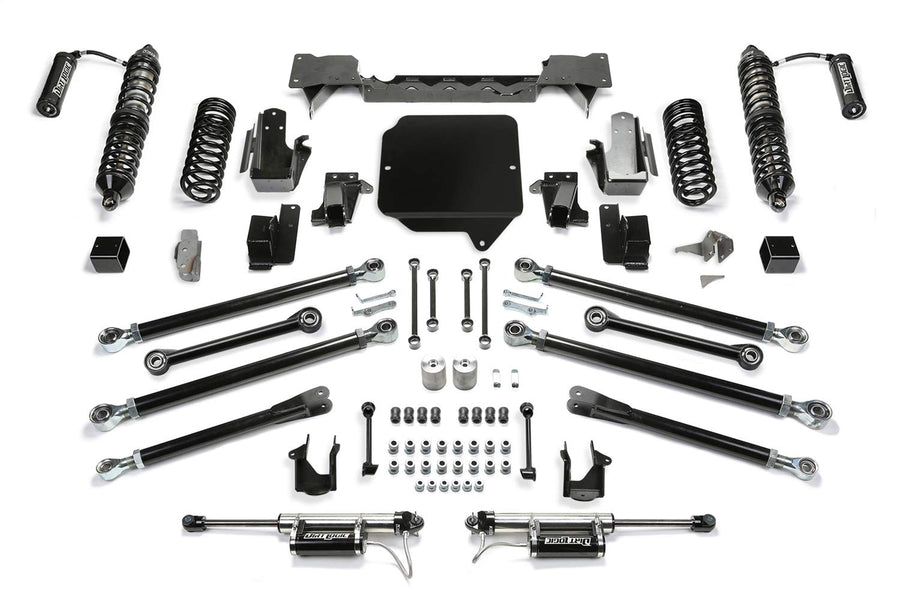 3in Fabtech Crawler Coilover for 2018-20 Jeep JL 4-Door with DLSS 2.5 & Resi & RR DLSS Resi