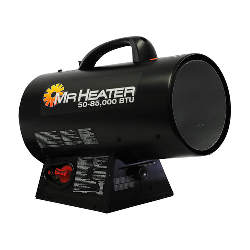 F271380 Mr. Heater MH85QFAV Forced Air Propane Heater, Black