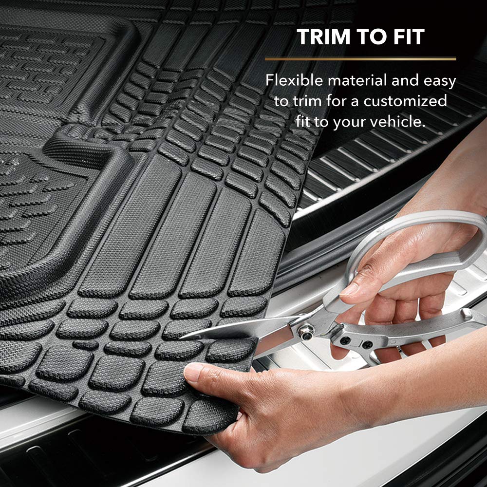 Universal 3D MAXpider All-Weather Hybrid Rubber Cargo Liner Trunk Mat for Cars Trucks SUVs