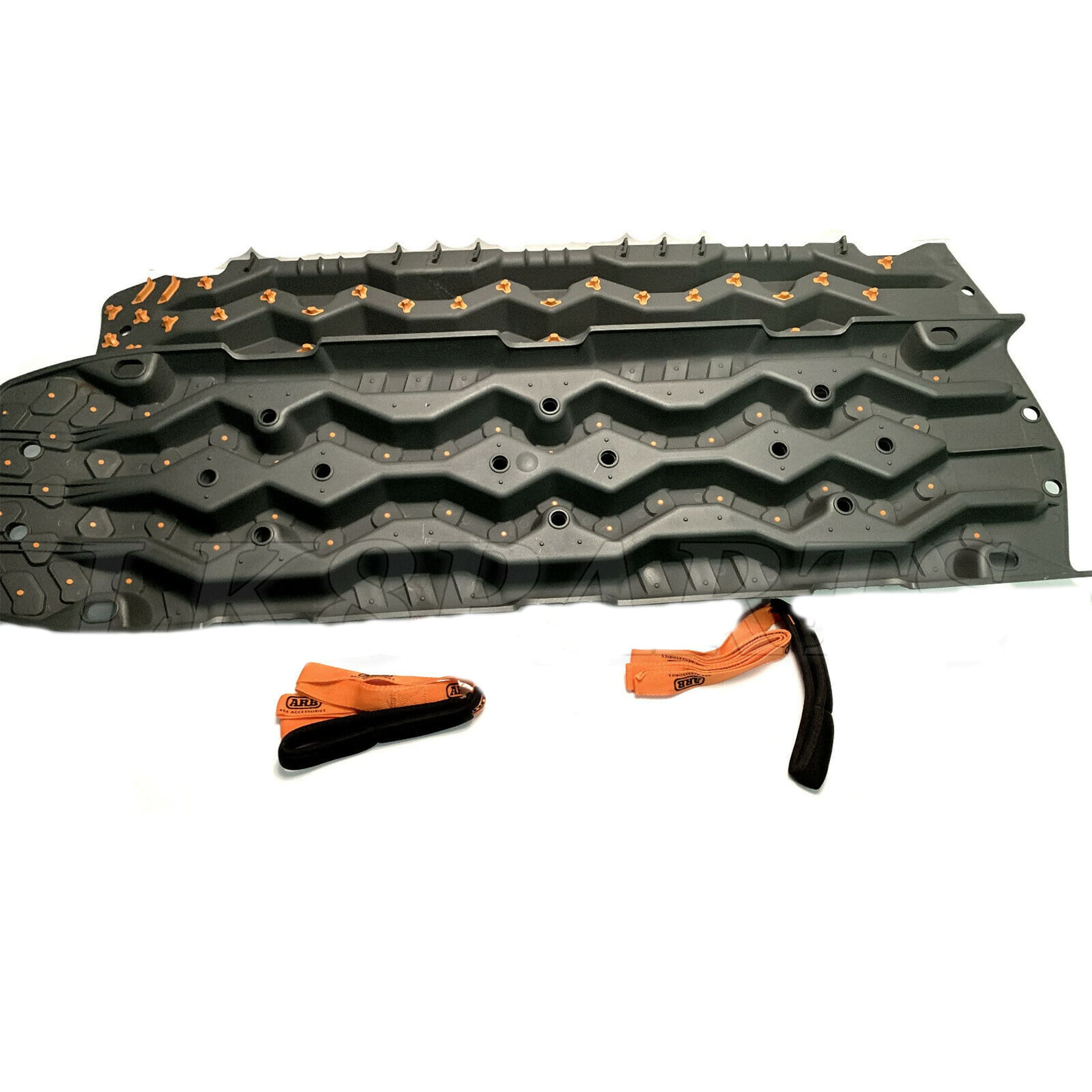 ARB Vehicle TREDPROMGO Recovery Boards Traction Tracks and Extraction Device for Off-Road Mud, Sand, & Snow(Grey/Orange)