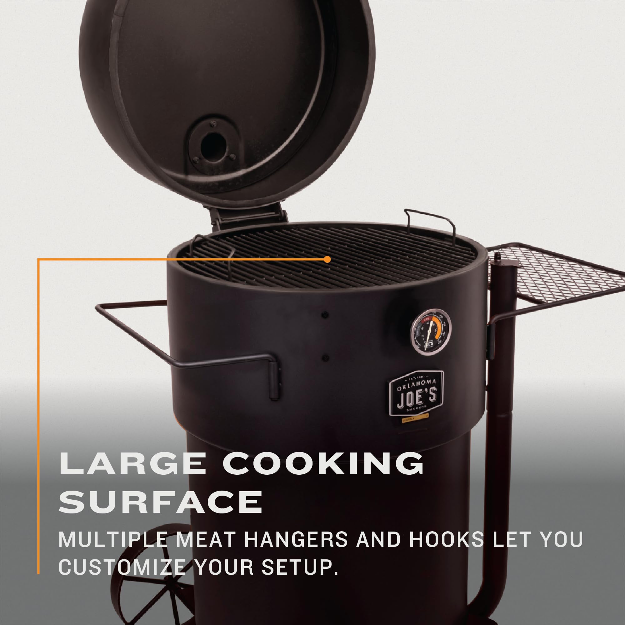 Bronco Pro Oklahoma Joe's Charcoal Steel Drum Smoker - 19202099