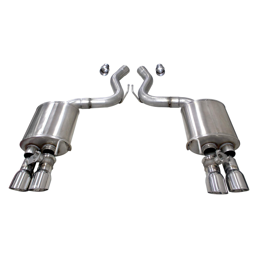 Valved 3.0 IN Axle-Back Twin 4.0 IN Tips (21002) Sport Variable Sound Level | 2018-2021 Mustang GT Coupe Polished
