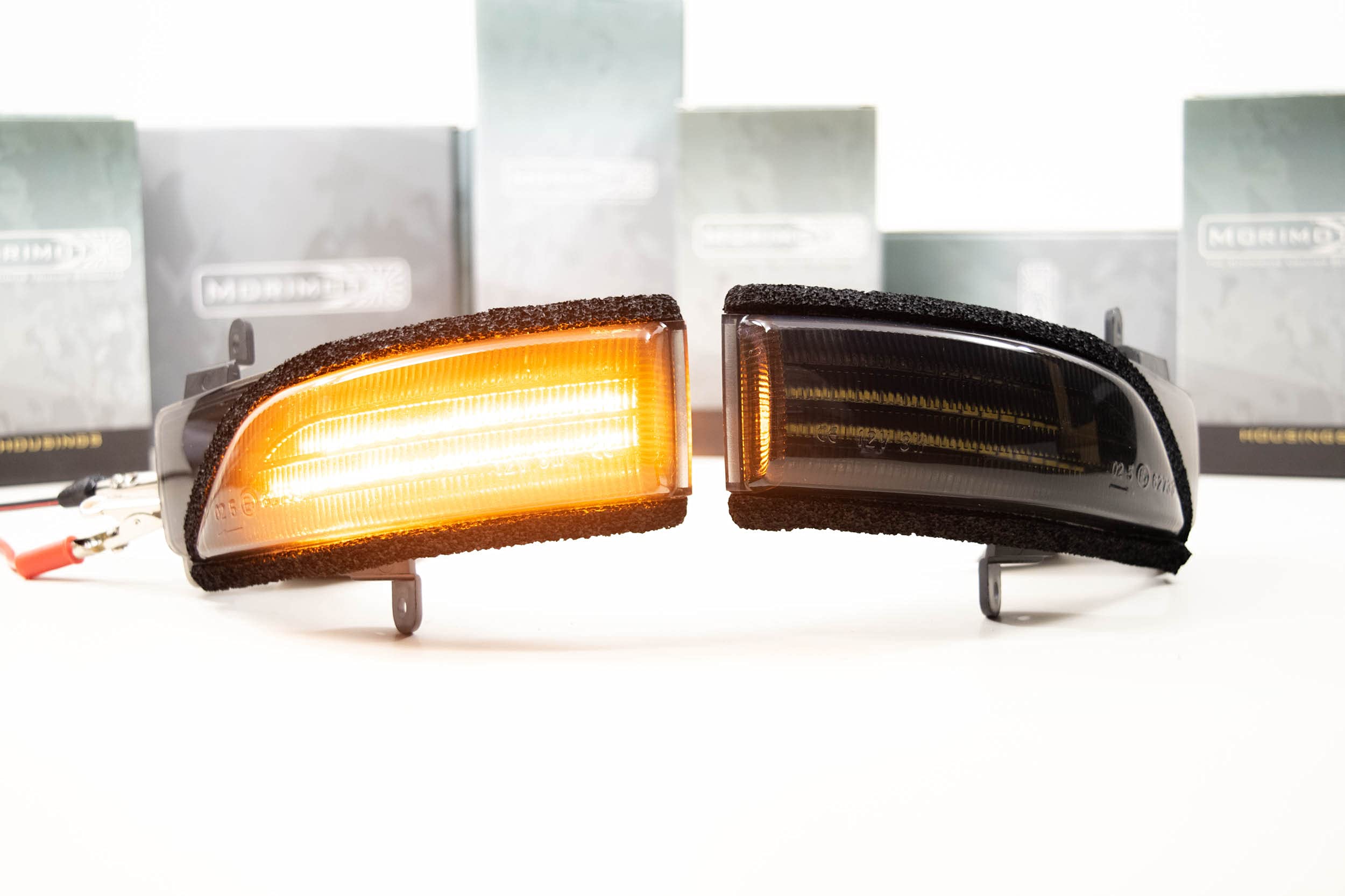 Morimoto XB LED Side Mirror Lights, Housing Smoked, Fits Many Subaru Applications (10-20), Plug and Play Assembly, Easy Install, Front Amber LED Lights (1x LFM48)