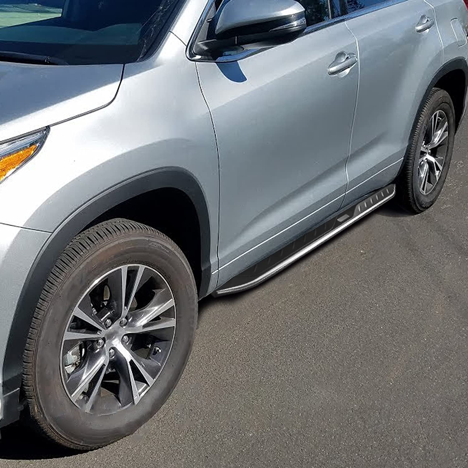 Aluminum Spec-D Tuning Side Step Bars Running Boards Compatible with 2019-2025 Toyota RAV4