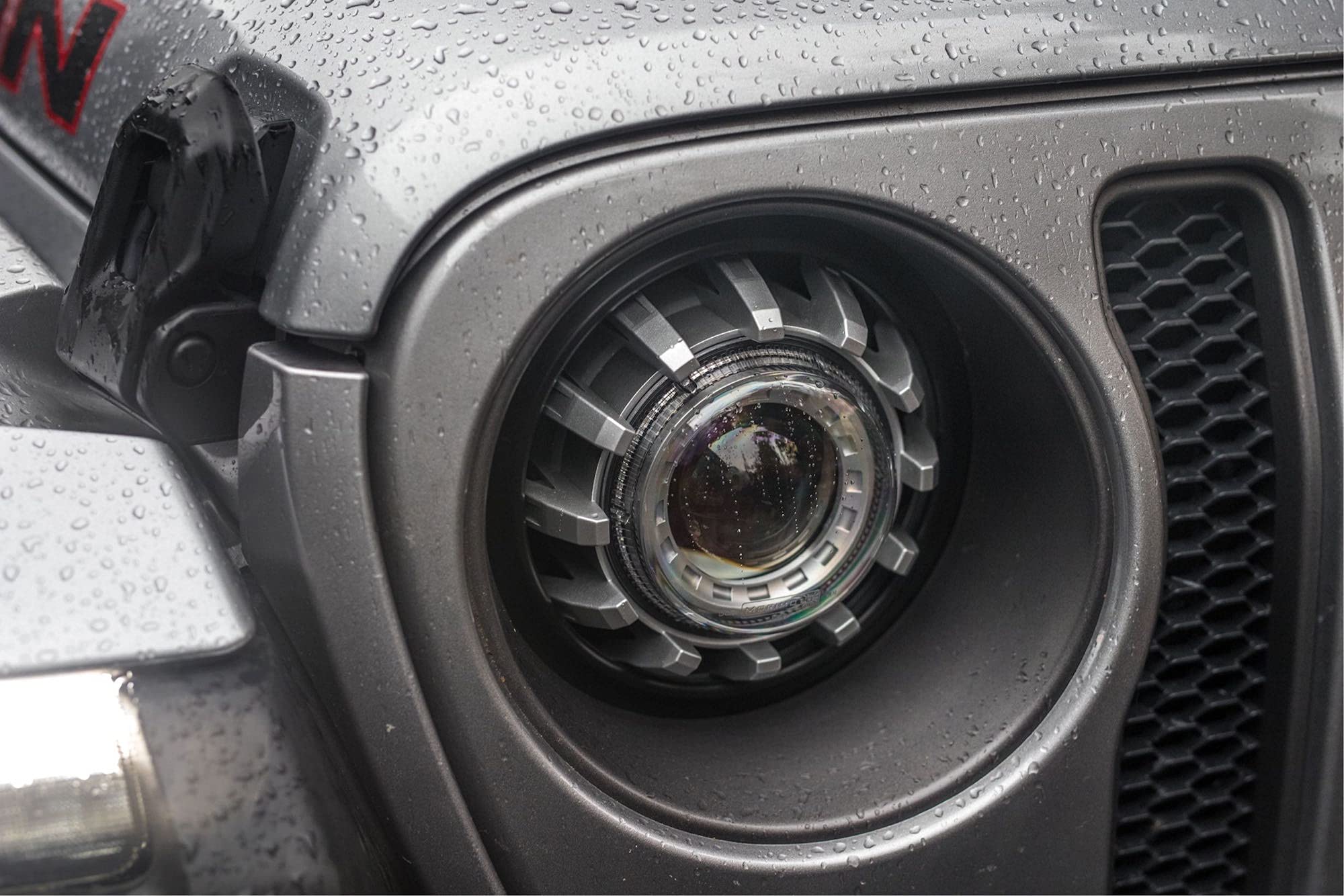Morimoto 2.0 Super7 LED Headlight Housing, Fits Jeep Wrangler JL & Gladiator, Full LED Housing Replacement, Flicker & Error Free, Plug and Play Assembly, DOT Approved, Ultra Bright Upgrade (1x LF517)