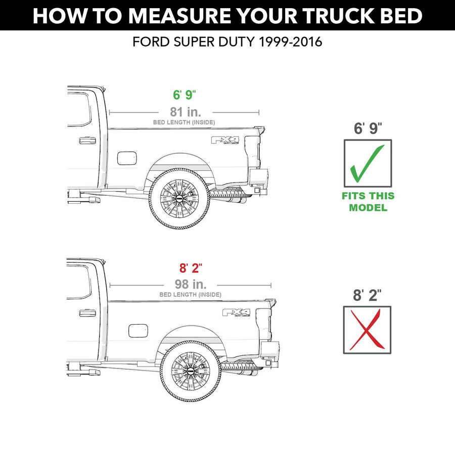 UnderCover ArmorFlex Hard Folding Truck Bed Tonneau Cover | AX22010 | Fits 2008 - 2016 Ford F-250/350 Super Duty 6' 10" Bed (81.8")