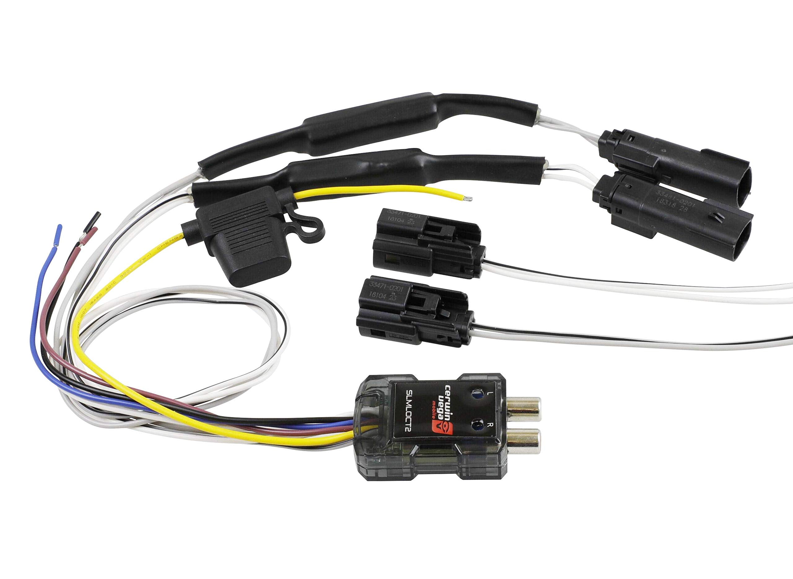 Harley Davidson Cerwin Vega RPM 2 Channel Line Output Converter Harness Kit- Motorcycle Specific Wiring Solution, Enhanced Audio Quality, Easy Install CHDLOC2