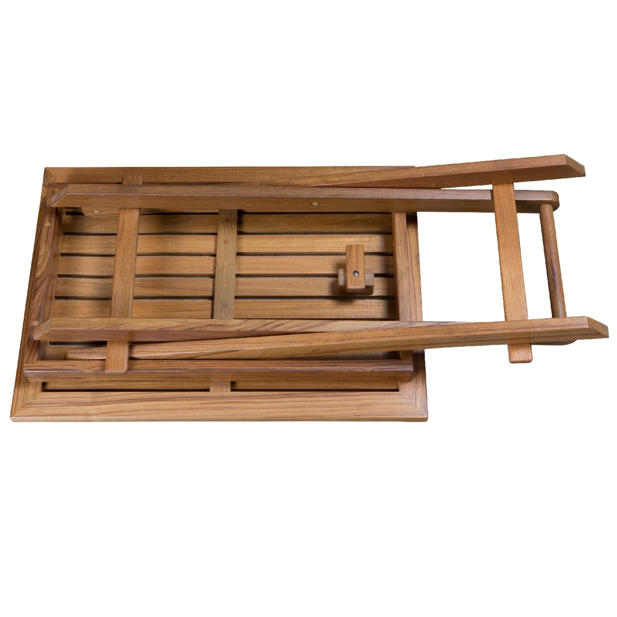 Teak Whitecap 63058 Folding Slat Table