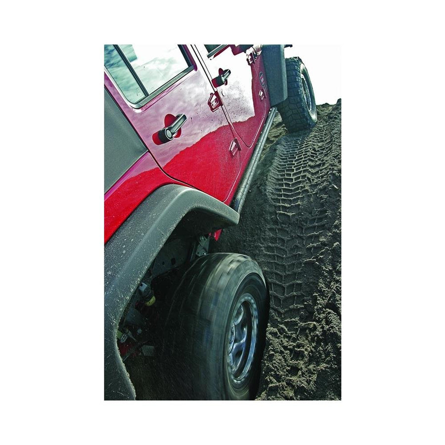 Steel Plate WARN 74580 Rock Sliders Panel Guard for 2-Door Models: Jeep Wrangler (2007-2017) and Wrangler JK (2018)