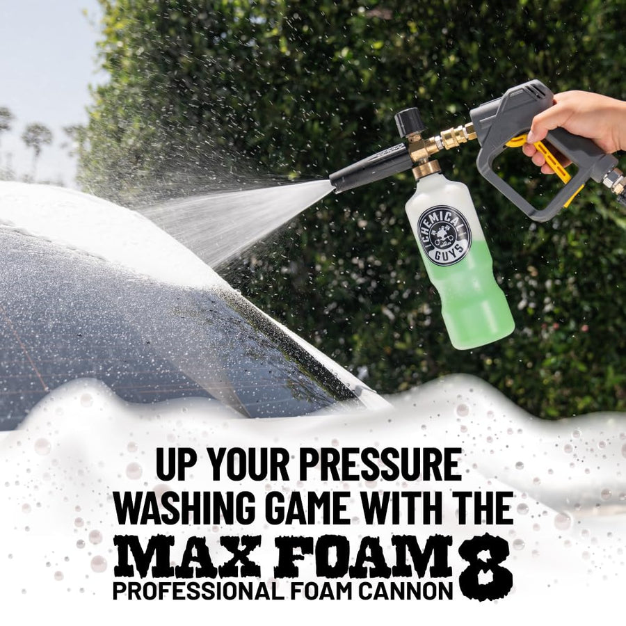 Chemical Guys TORQ Professional Foam Cannon EQP_310 Max Foam 8, (Great for Cars, Trucks, SUVs, Motorcycles, RVs & More) 32 oz Bottle