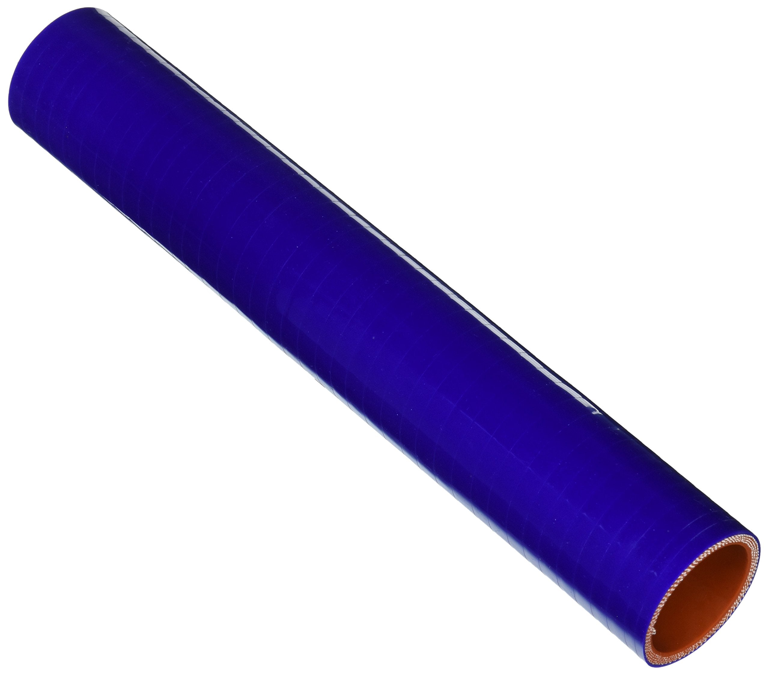 HPS Silicone High Temperature 4-ply Reinforced Tube Coupler Hose HTST-162-BLUE, 80 PSI Maximum Pressure, 12" Length, 1-5/8" ID, Blue