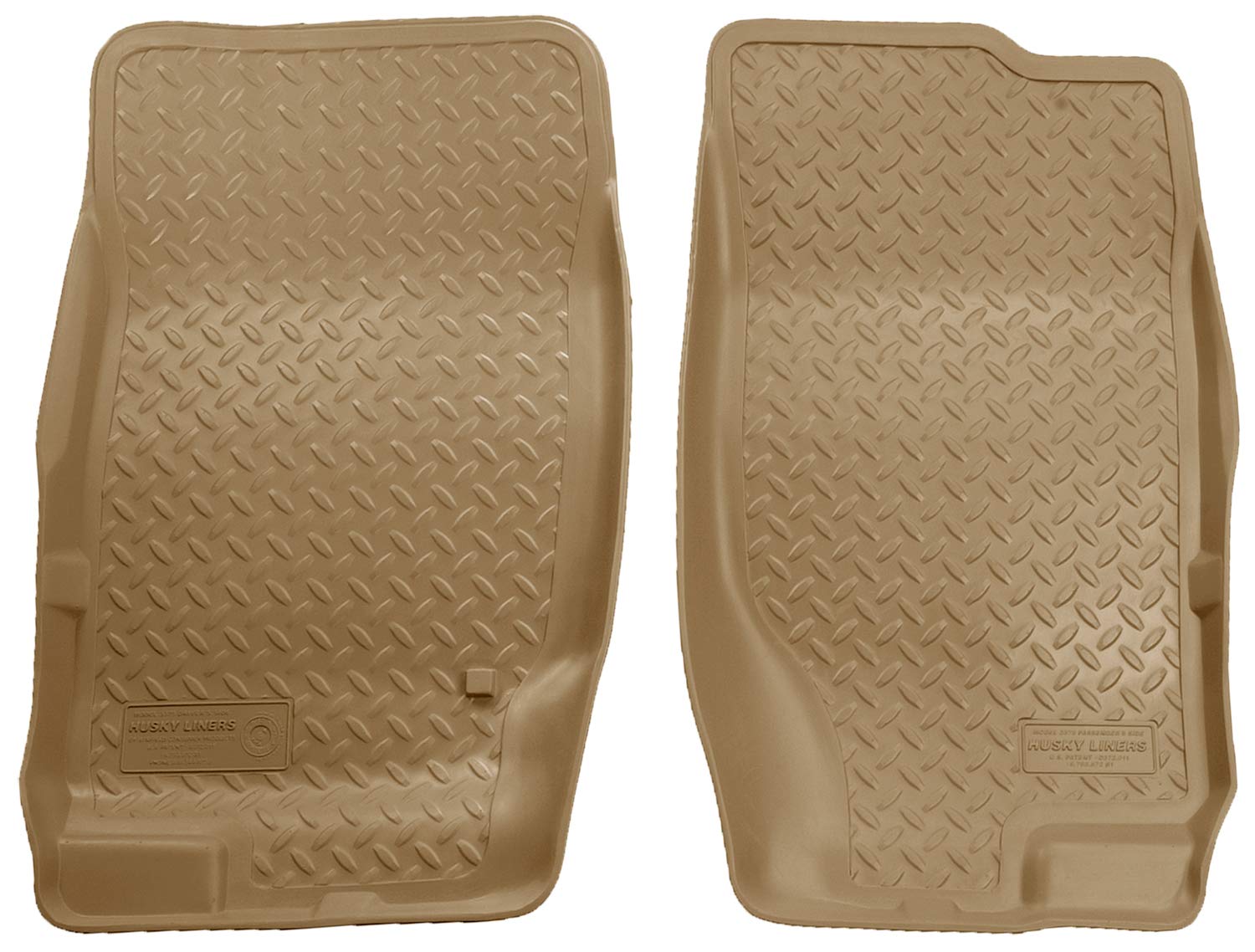 Husky Liners Series Classic Style | 2002 - 2010 Ford Explorer/Mercury Mountaineer, 2003 - 2005 Lincoln Aviator | Front Floor Liners, Tan | 33753